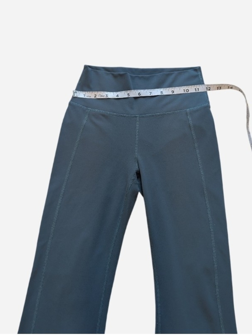 Fabletics Slate Blue High-Waist Flared Leggings - Picture 4 of 5